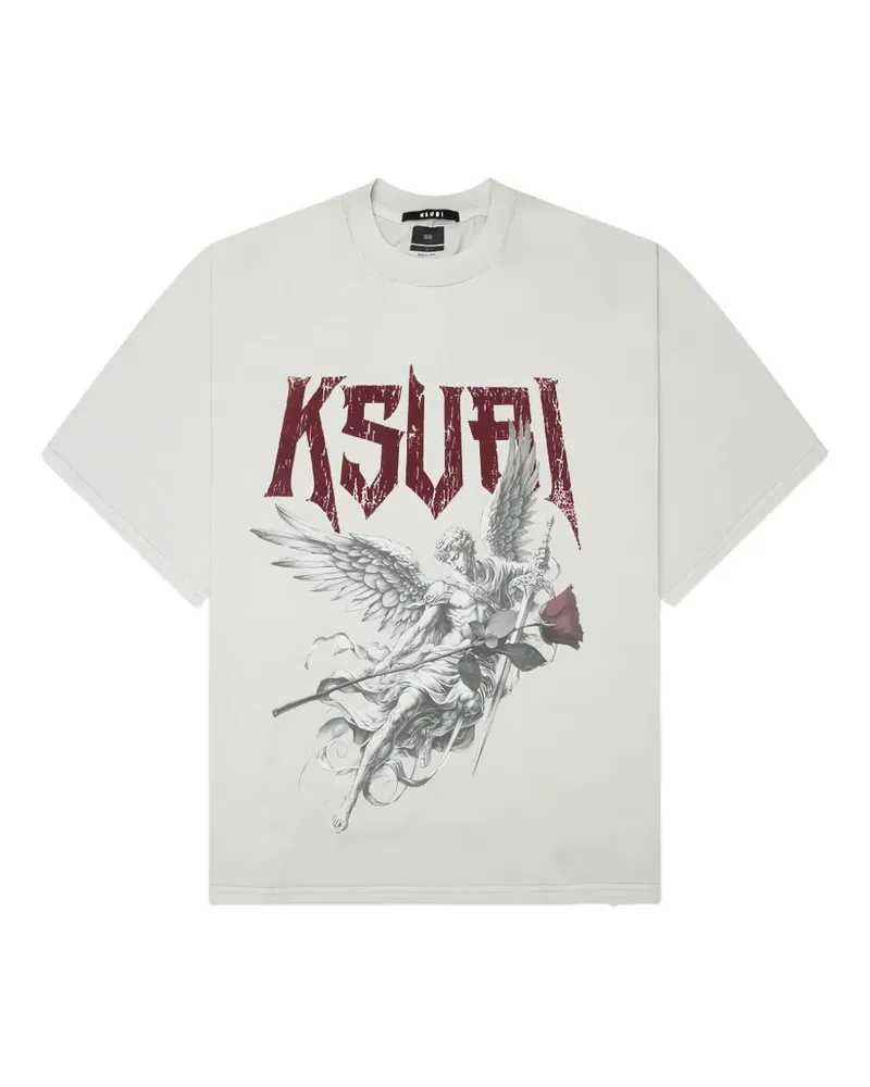 ksubi Angel Halen Krete graphic-print T-shirt - Grau Grau