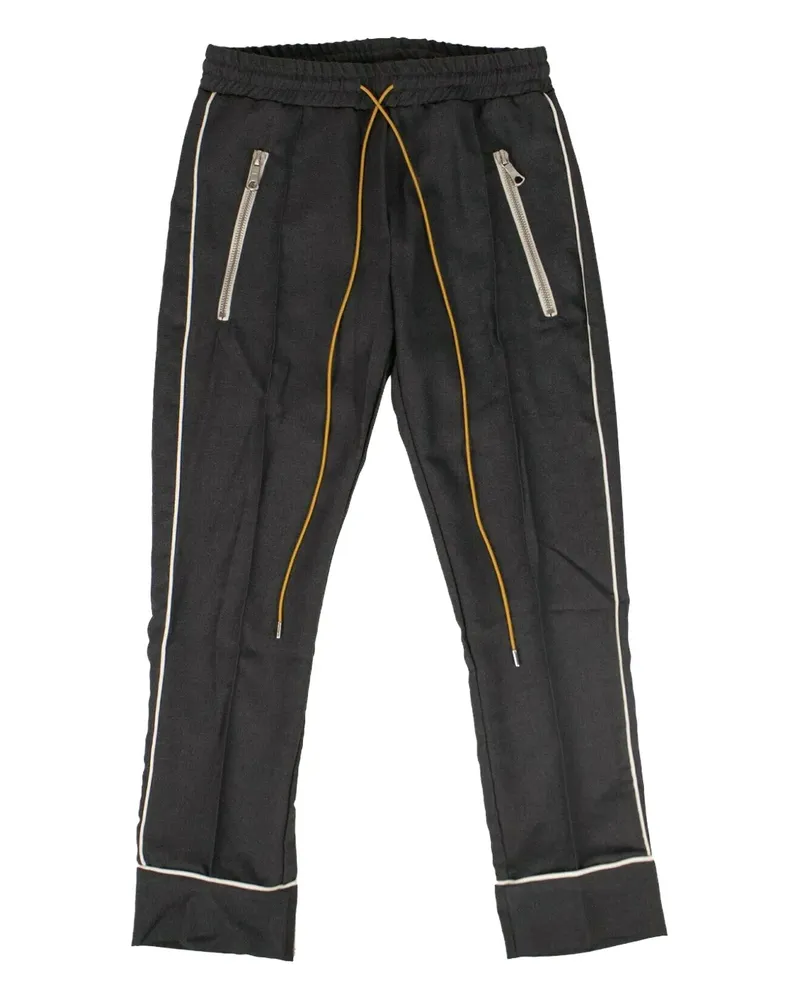 RHUDE Jogginghose mit seitlischen Streifen - Schwarz Schwarz