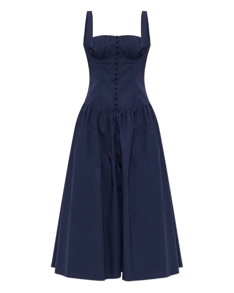 Cult Gaia Emmett Midikleid mit Knöpfen - Blau Blau