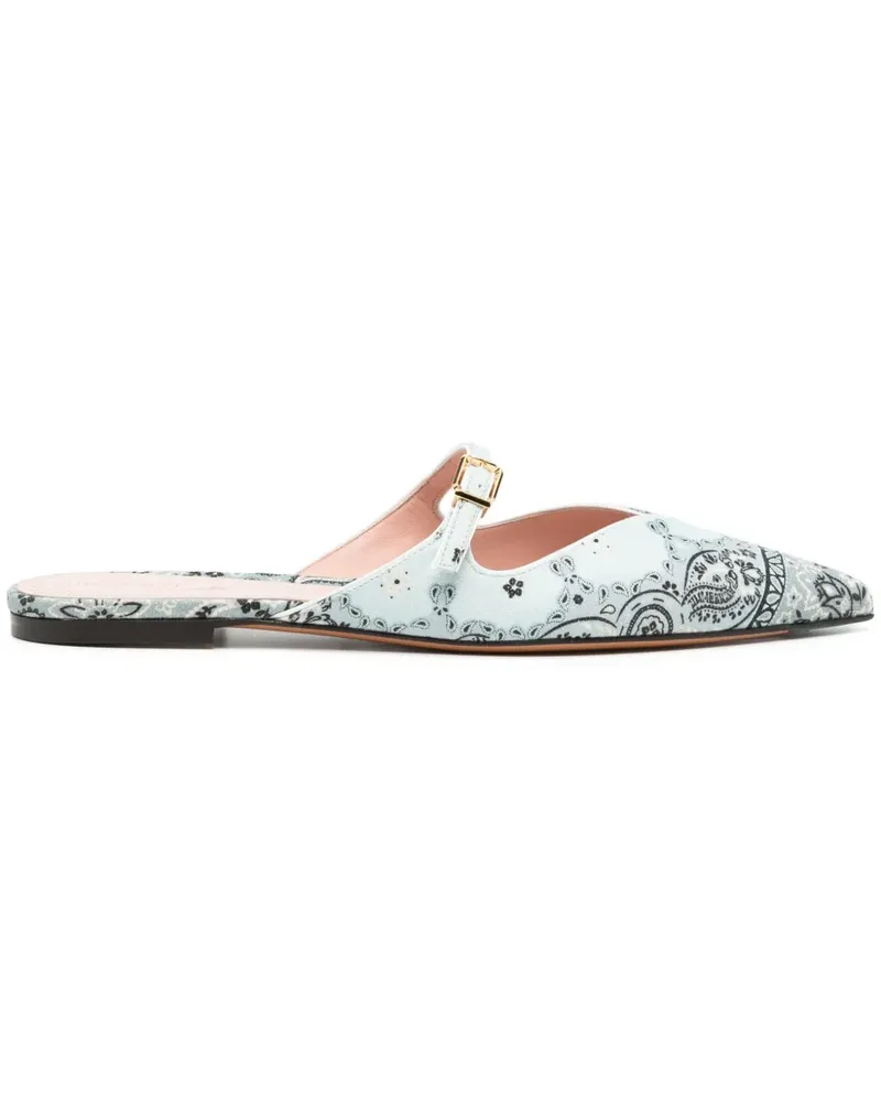 Zimmermann Aura Mules mit Paisley-Print - Blau Blau