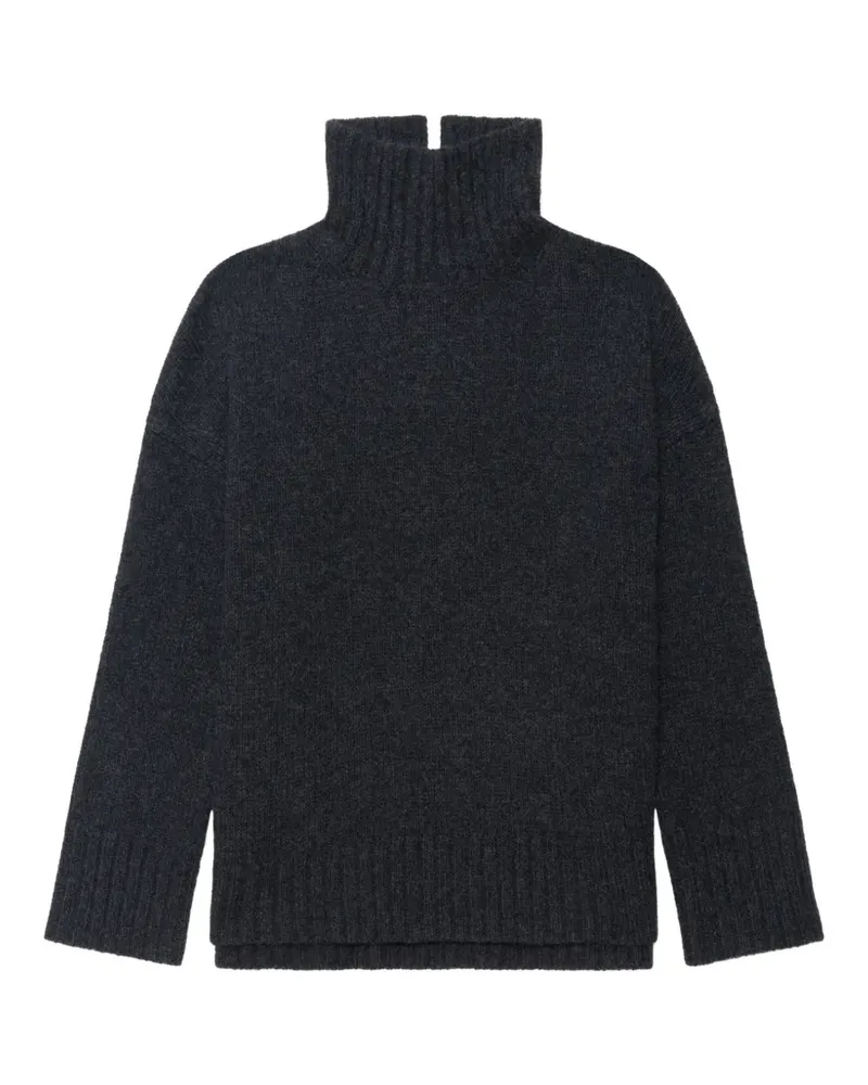 Zadig & Voltaire Bleeza Pullover mit Stehkragen und Logo-Stickerei - Grau Grau