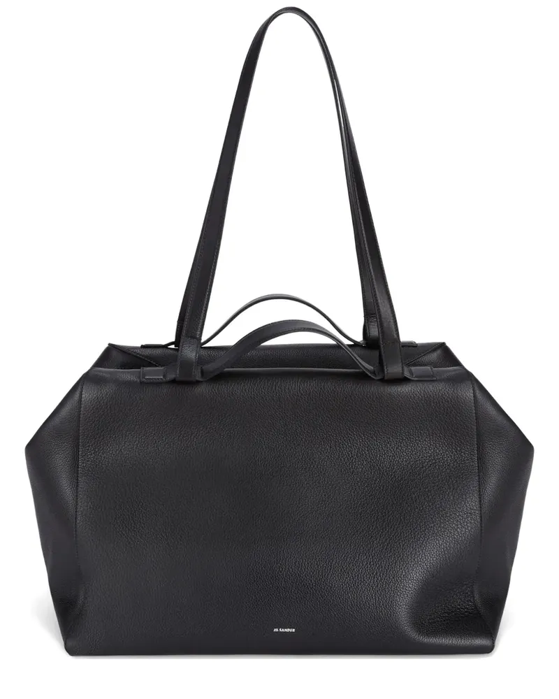 Jil Sander Große Nelson Tote Bag - Schwarz Schwarz