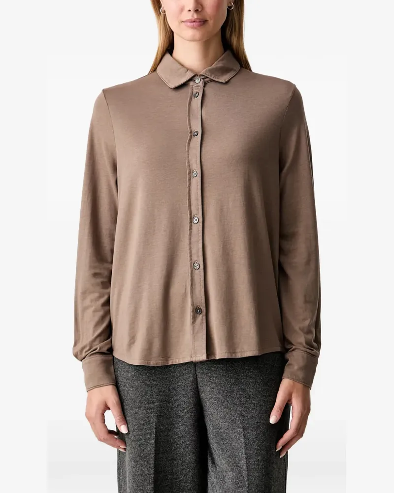 Marc O'Polo long-sleeve button-up shirt - Braun Braun