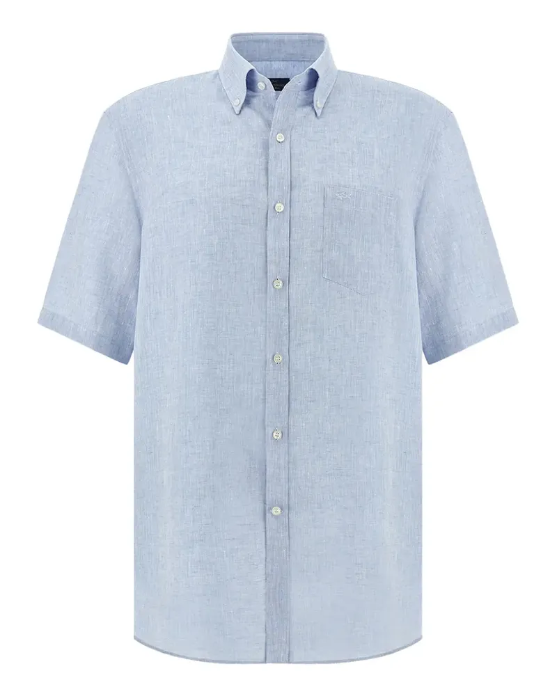 Paul & Shark short-sleeved linen shirt - Blau Blau