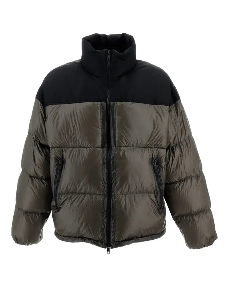 Wooyoungmi Jacke in Colour-Block-Optik - Grau Grau