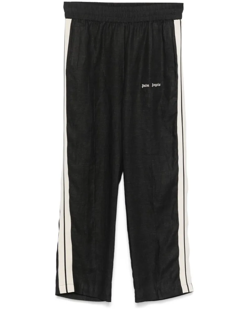Palm Angels Jogginghose mit Logo-Stickerei - Schwarz Schwarz