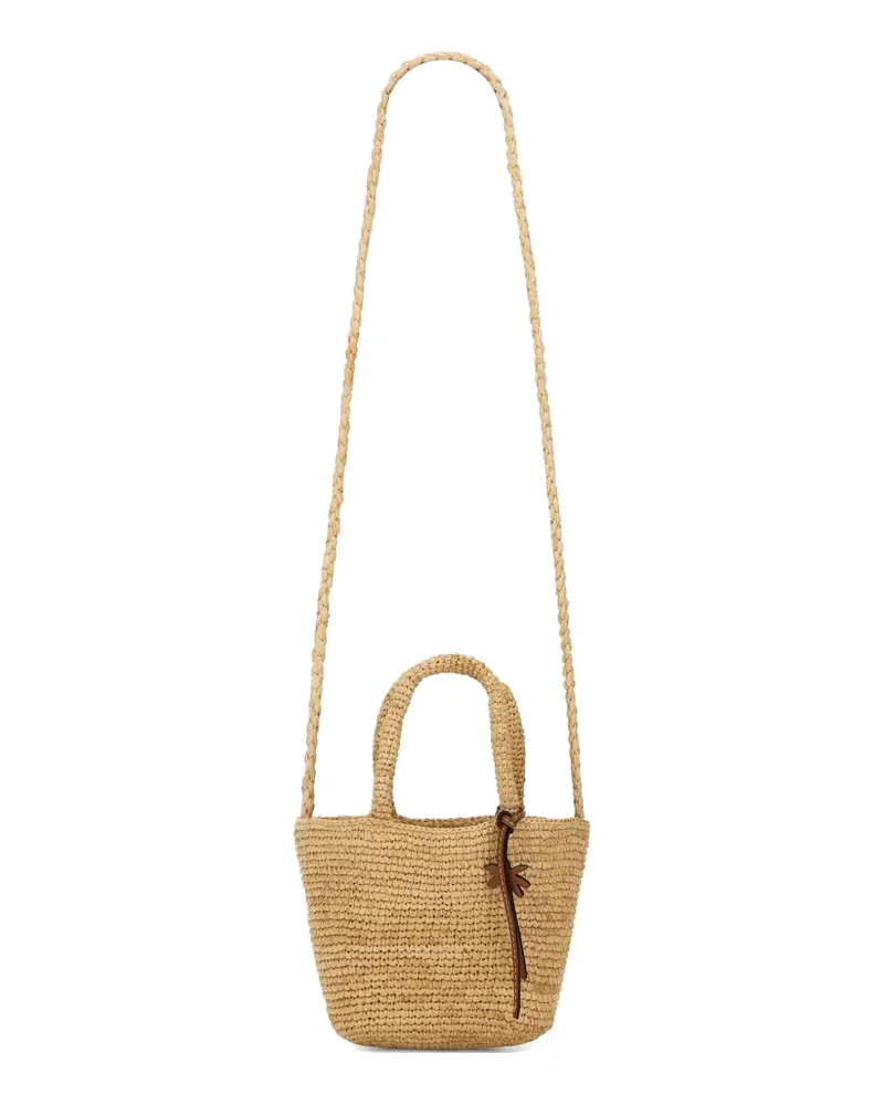 Manebí woven raffia bag - Nude Nude