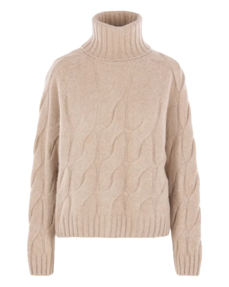 ALLUDE Klassischer Pullover - Nude Nude