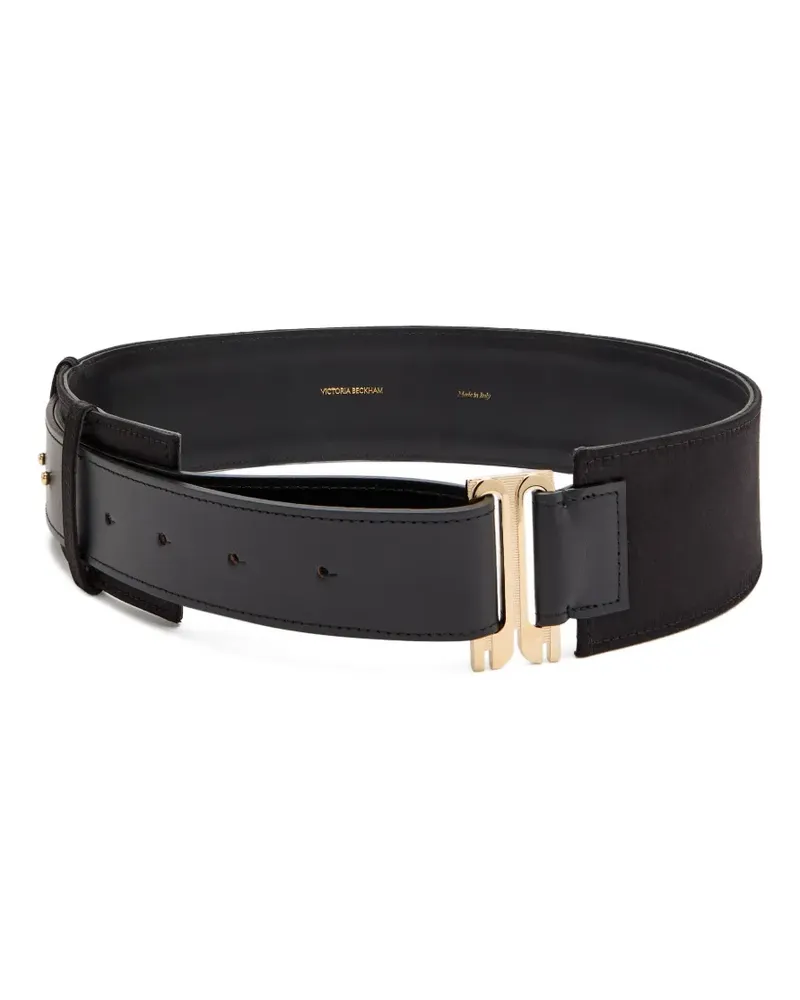 Victoria Beckham logo-buckle belt - Schwarz Schwarz