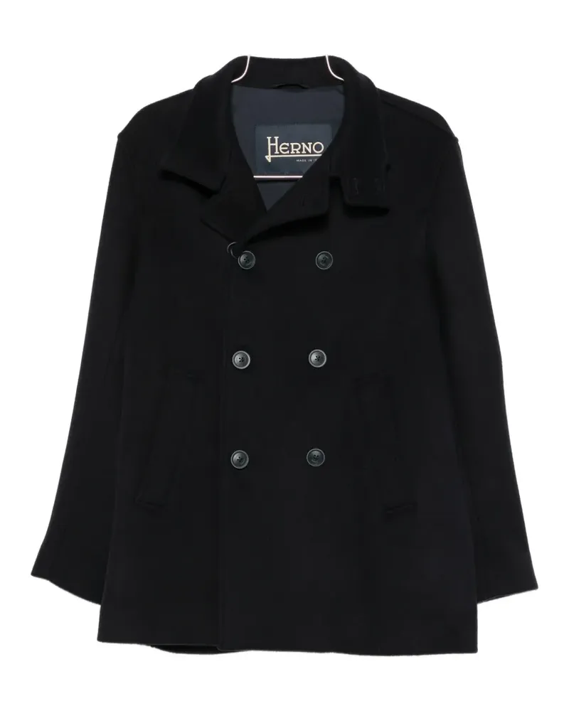 Herno double-breasted coat - Blau Blau