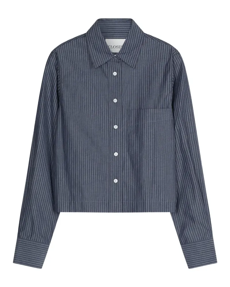 Closed pinstriped shirt - Blau Blau