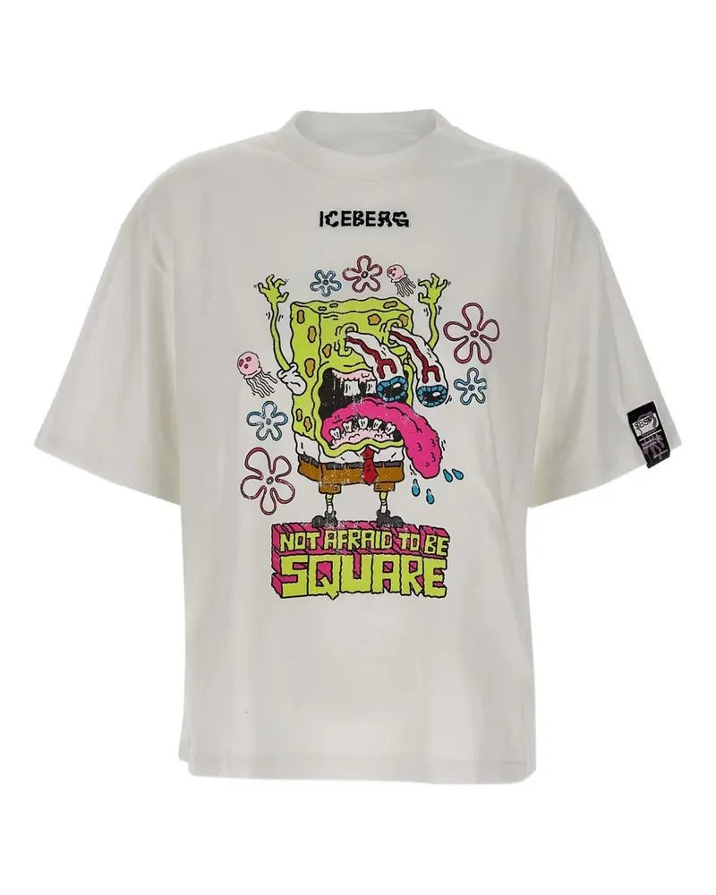 Iceberg T-Shirt aus Baumwolle - Weiß Weiß