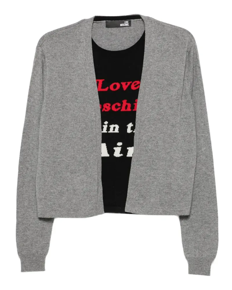Moschino Pullover mit Logo-Verzierung - Grau Grau