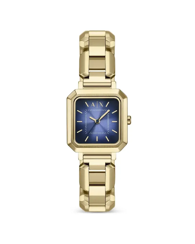 Armani Exchange Armbanduhr mit achteckiger Form 42mm - Blau Blau