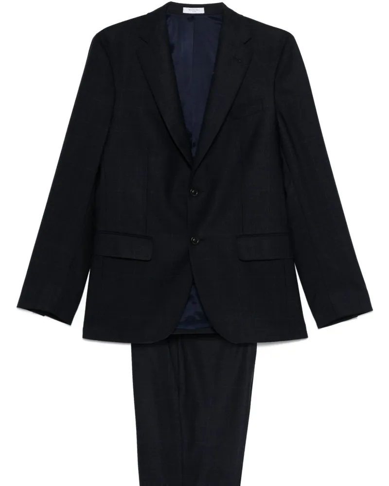 Boglioli Anzug mit Prince of Wales-Muster - Blau Blau