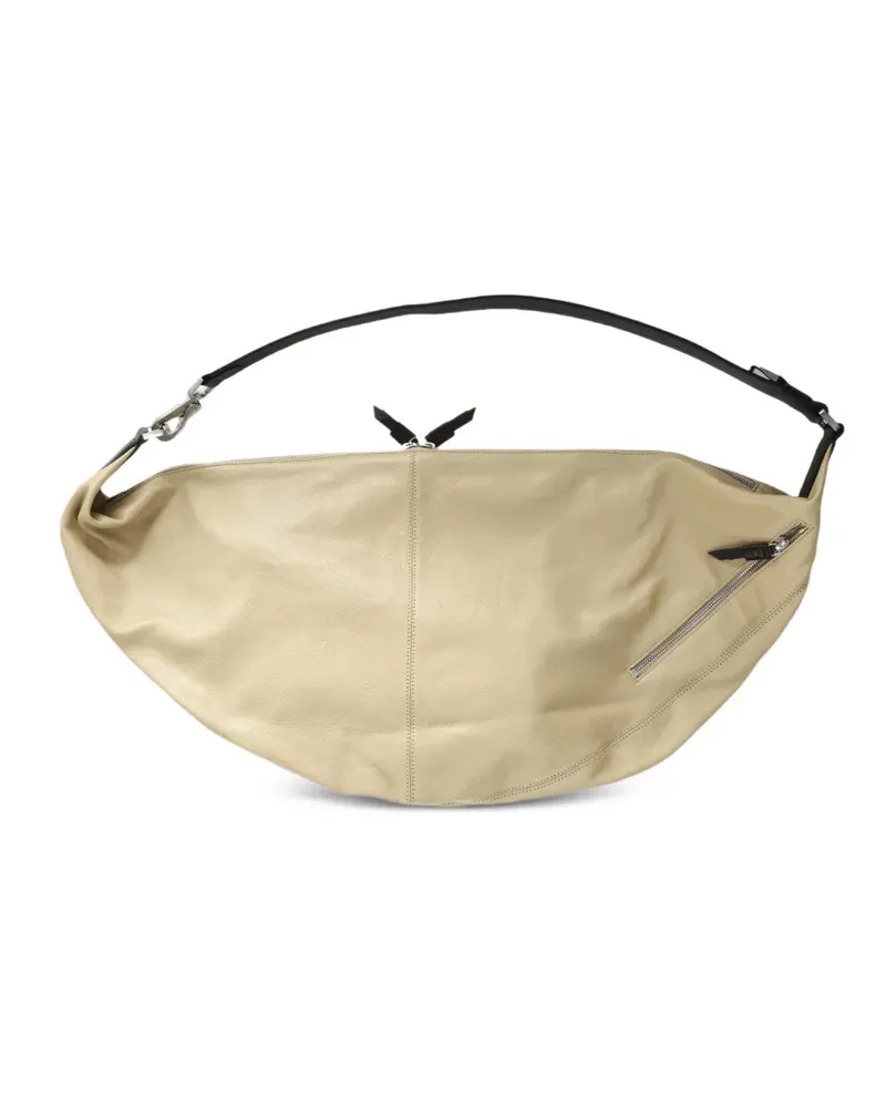 Christophe Lemaire Große Quiver Clip Schultertasche - Nude Nude