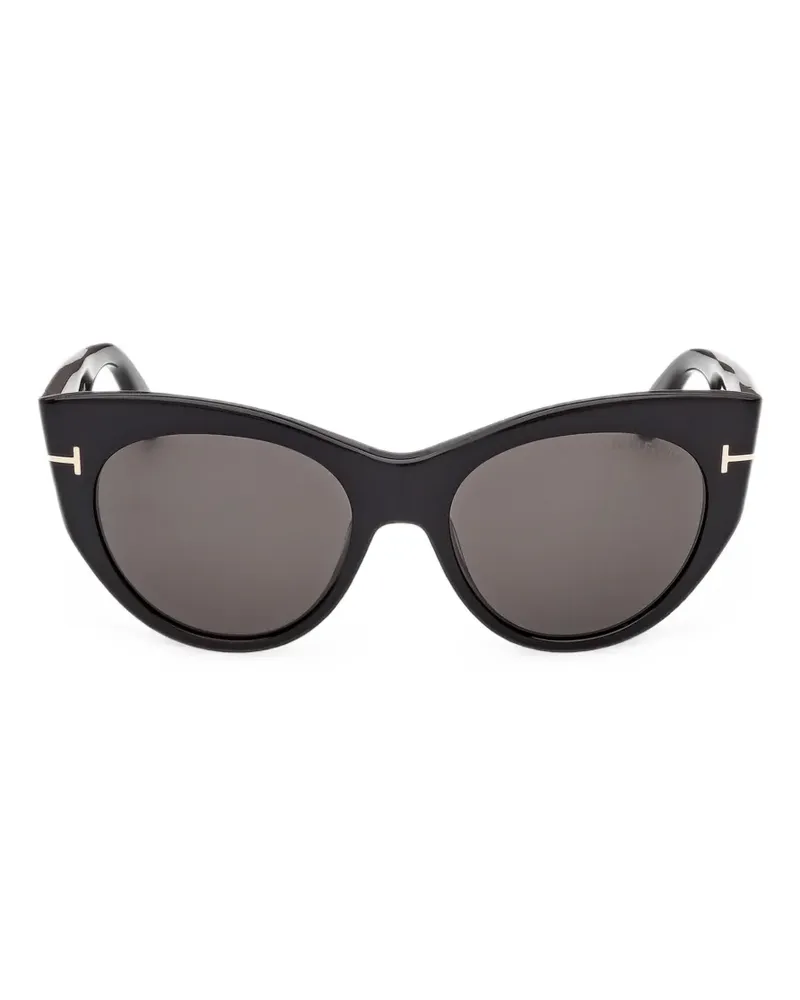 Tom Ford Cat-Eye-Sonnenbrille - Schwarz Schwarz