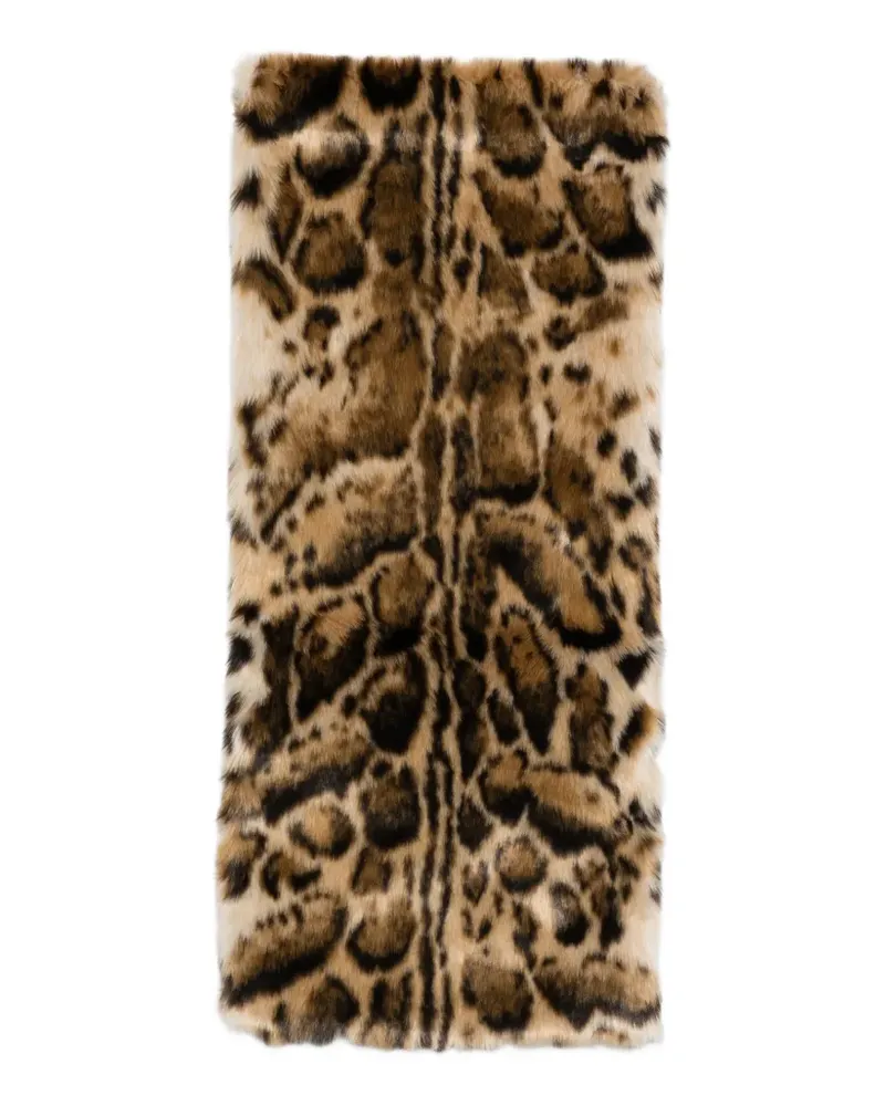 Etro Schal mit Leoparden-Print - Braun Braun