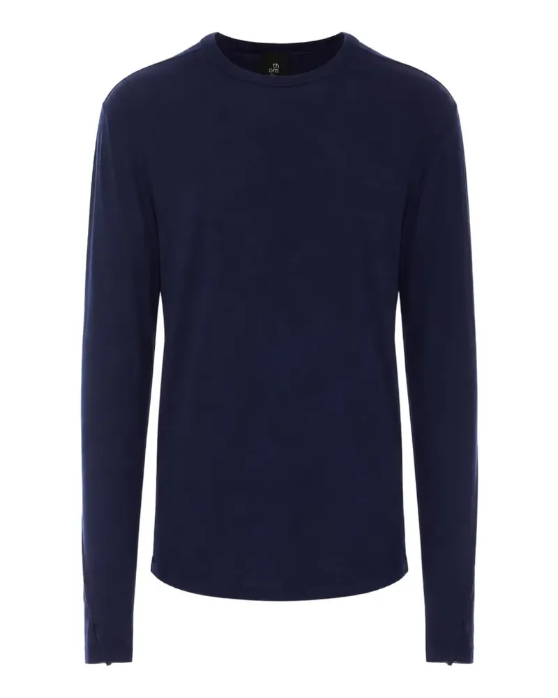 THOM KROM Eclipse T-Shirt mit sichtbarer Naht - Blau Blau