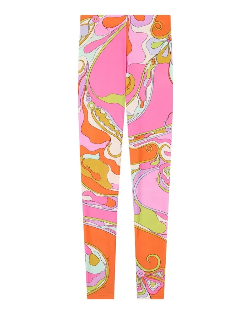 Emilio Pucci Leggings mit Orchideen-Print - Rosa Rosa