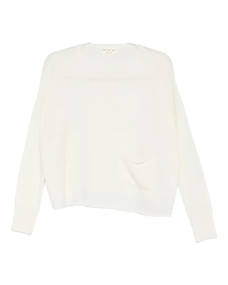 MA'RY'YA round-neck sweater - Weiß Weiß