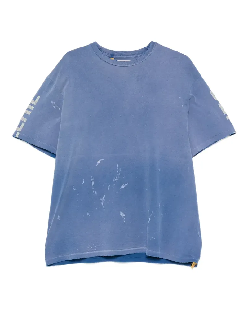 GALLERY DEPT. paint-splatter logo-print T-shirt - Blau Blau
