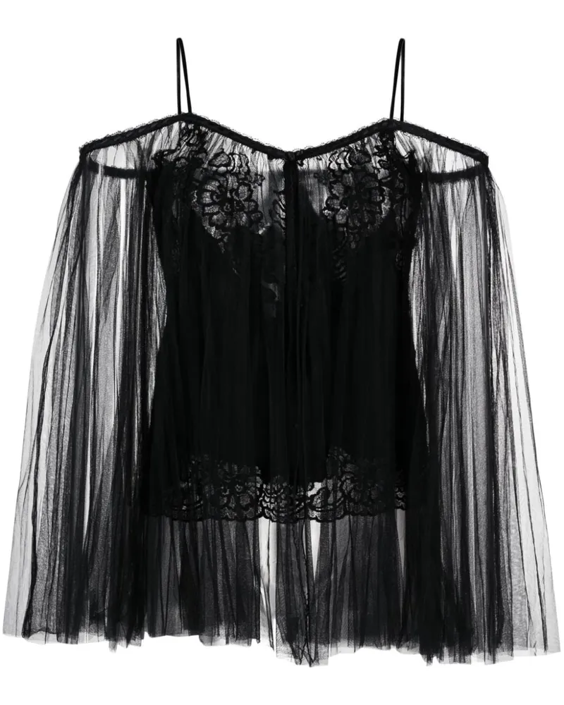 Alexander Wang Bestickte Tunika - Schwarz Schwarz