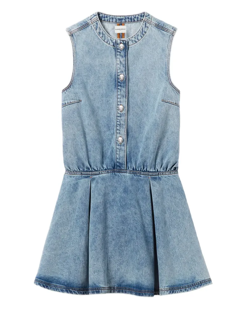 Claudie Pierlot buttoned denim day dress - Blau Blau