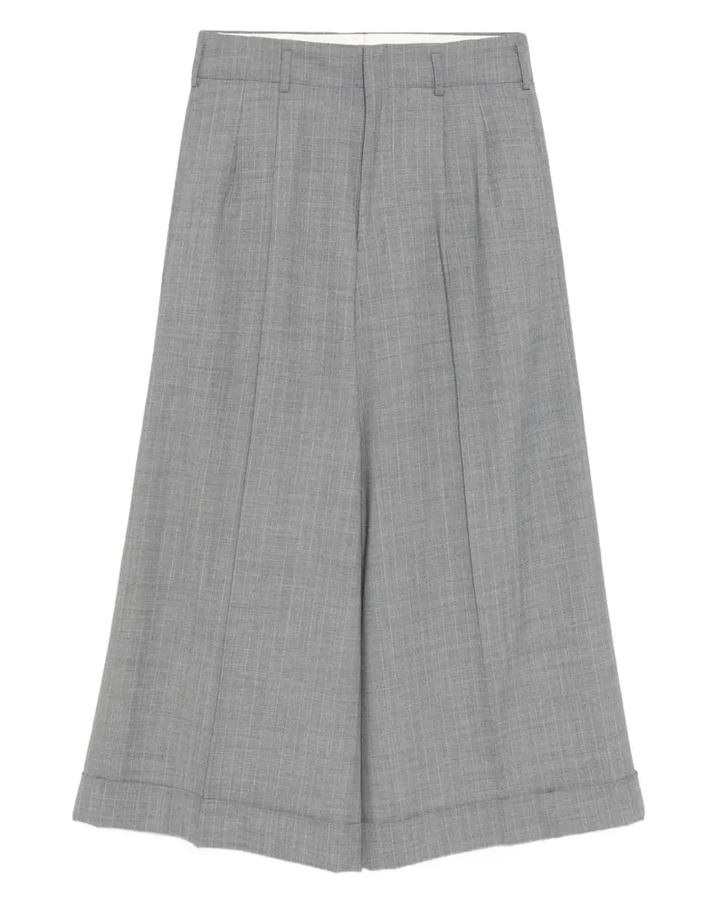 Comme des Garçons pinstripe wide-leg trousers - Grau Grau