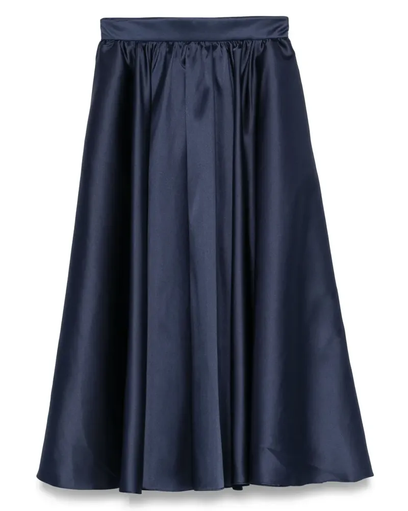Blanca Midirock aus Satin - Blau Blau