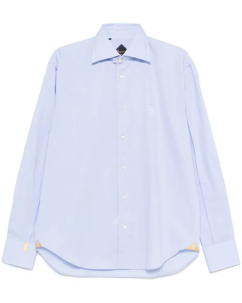 Billionaire Hemd mit Logo-Stickerei - Blau Blau