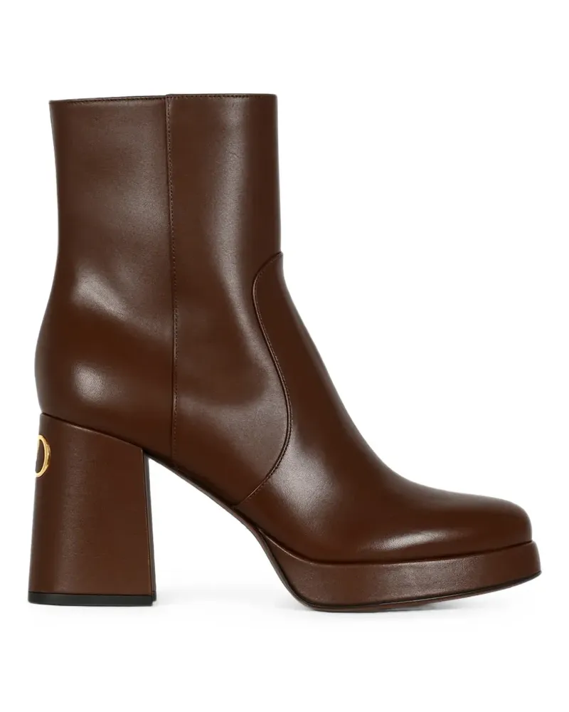 Valentino Garavani VLogo Signature Stiefeletten mit Plateau - Braun Braun