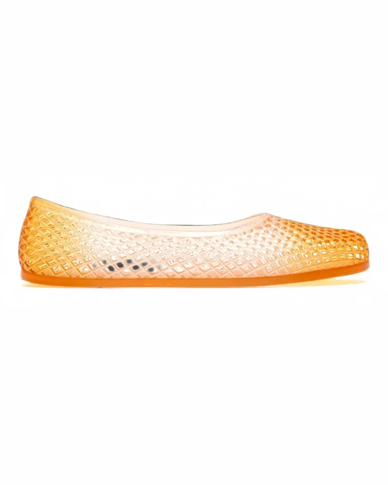 Ancient Greek Sandals Iro diamond-lattice jelly ballet flats - Nude Nude