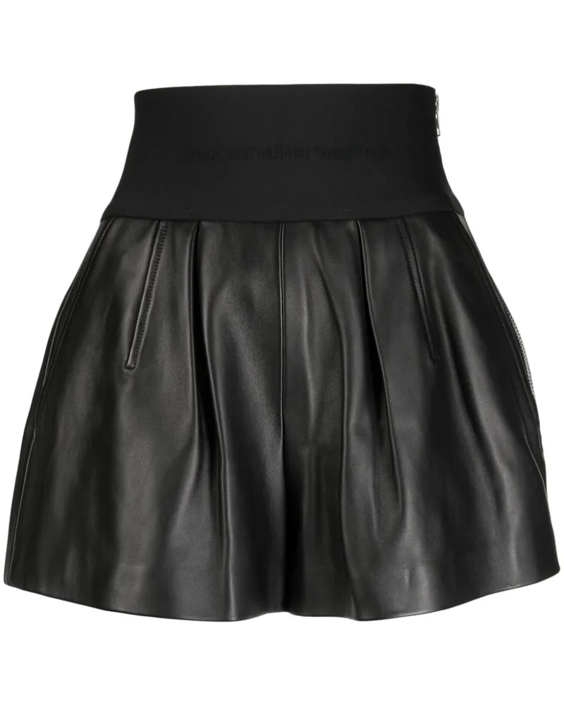 Alexander Wang Shorts mit Logo-Bund Schwarz