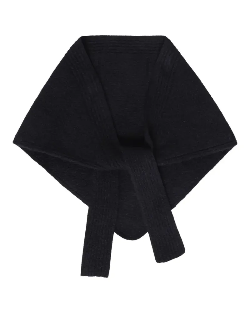 Jacquemus Schal mit Logo-Patch - Schwarz Schwarz