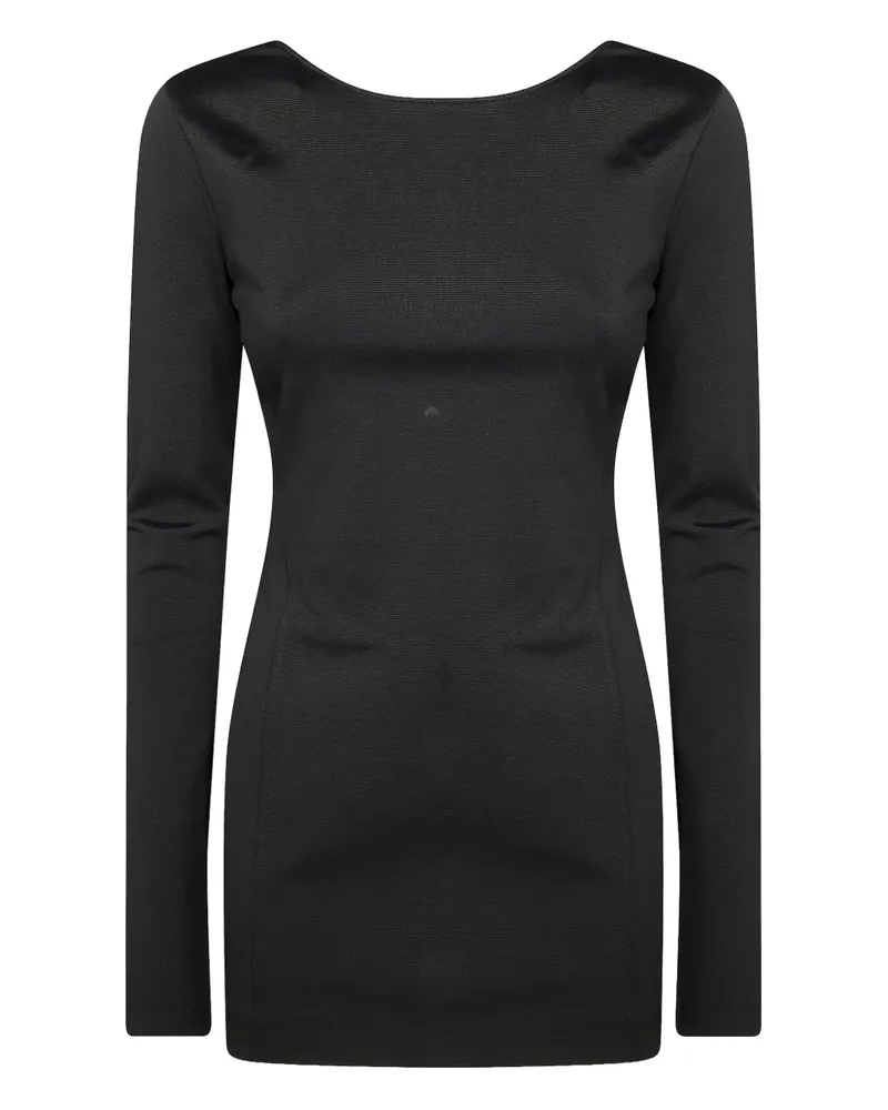 ANDAMANE Viviana Minikleid mit langen Ärmeln - Schwarz Schwarz