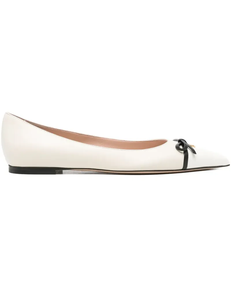 Valentino Garavani Vlogo ballet flats - Weiß Weiß