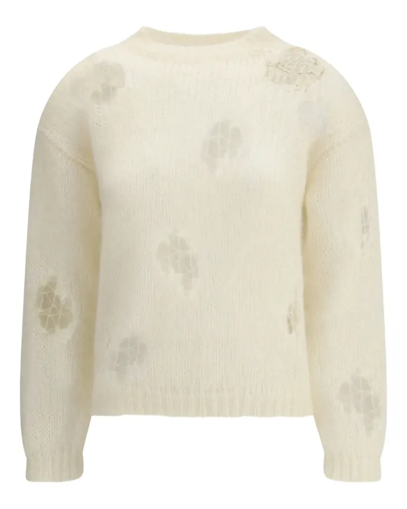 Fabiana Filippi Pullover im Distressed-Look - Nude Nude