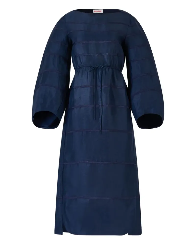 Rosie Assoulin Midikleid mit Kordelzug - Blau Blau