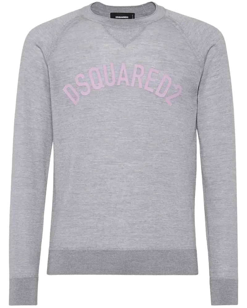 Dsquared2 Fein gestricktes T-Shirt - Grau Grau