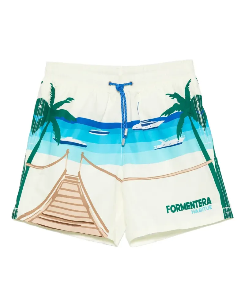 MC2 Saint Barth Gustavia printed swim shorts - Gelb Gelb