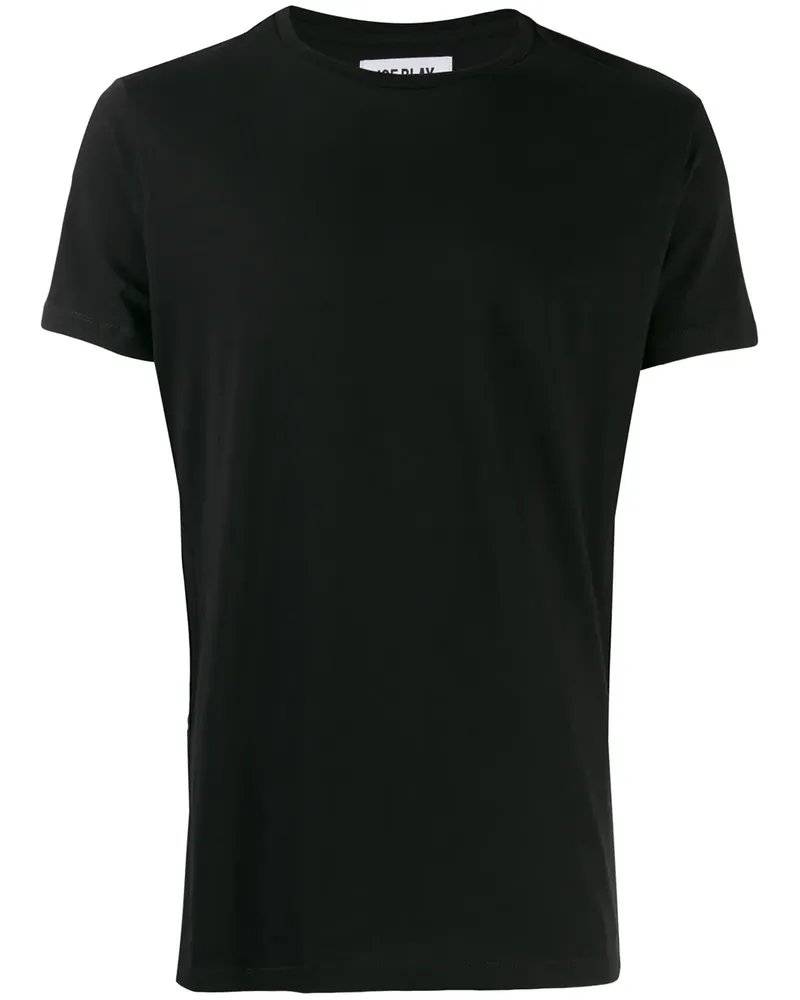 Iceberg T-Shirt mit Applikation - Schwarz Schwarz