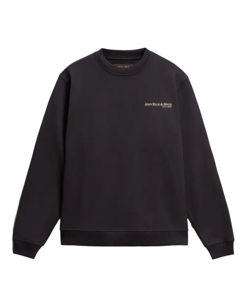 Woolrich Sweatshirt mit Logo-Print - Schwarz Schwarz