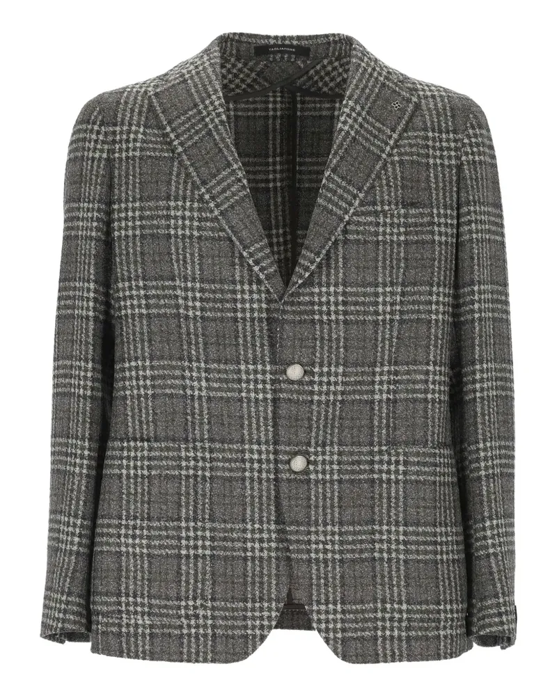 Tagliatore Karierte Jacke - Grau Grau