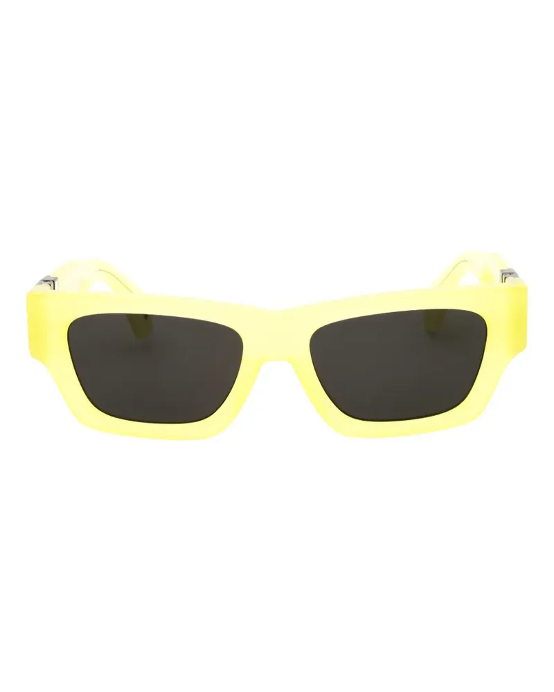 Palm Angels Magnolia rectangle-frame sunglasses - Gelb Gelb