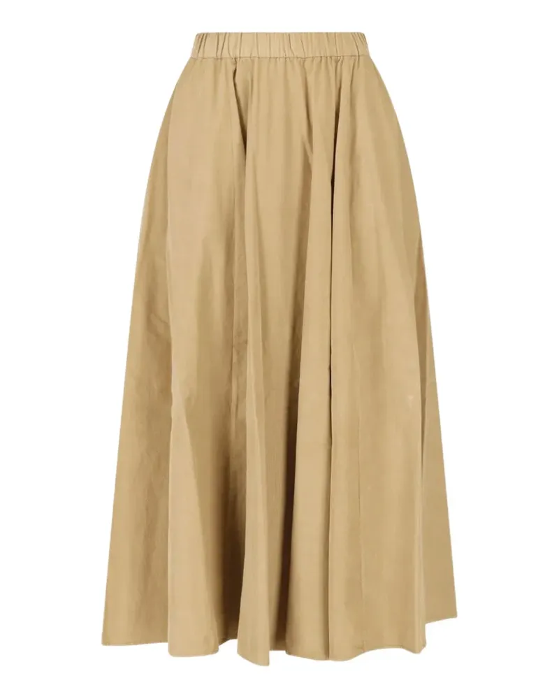 ASPESI Ausgestellter Midirock aus Cord - Nude Nude