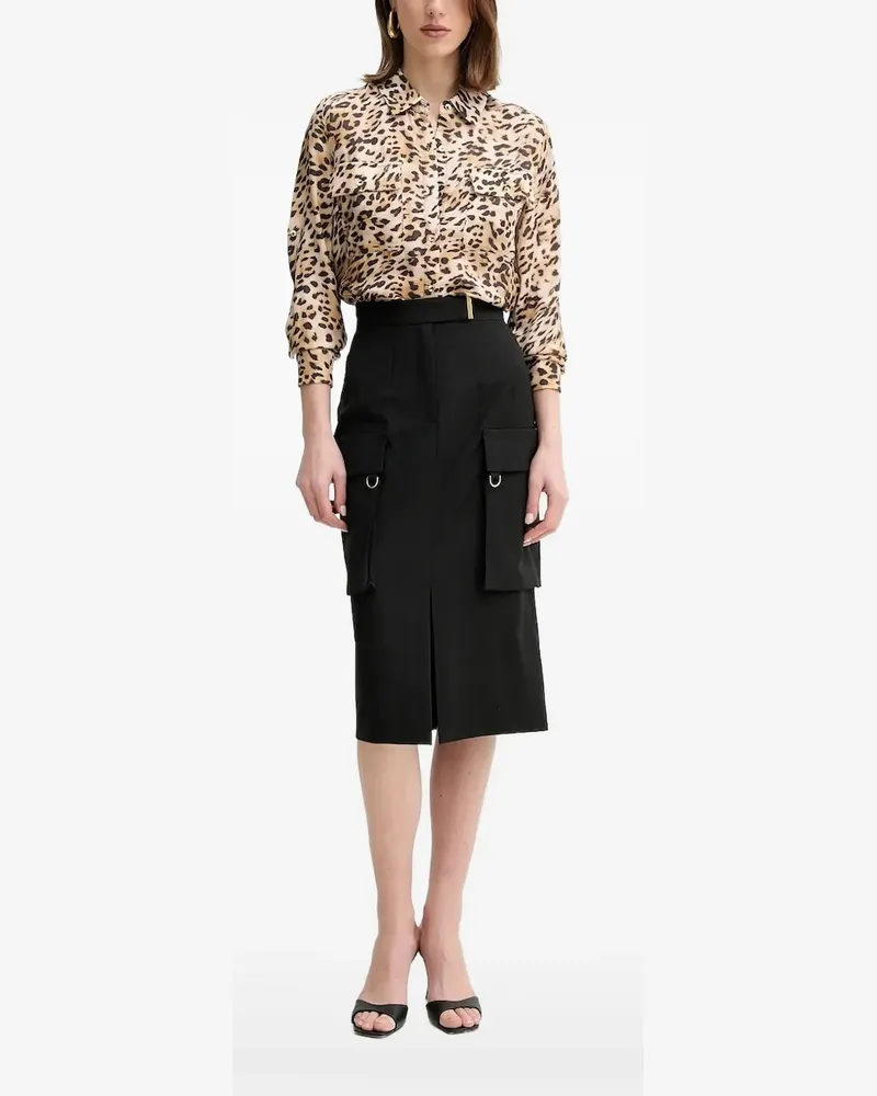 Guess Hemd mit Leoparden-Print - Braun Braun