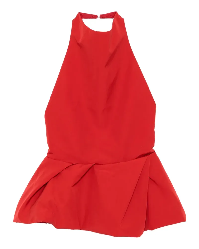 Magda Butrym Neckholder-Top mit Schößchen - Rot Rot