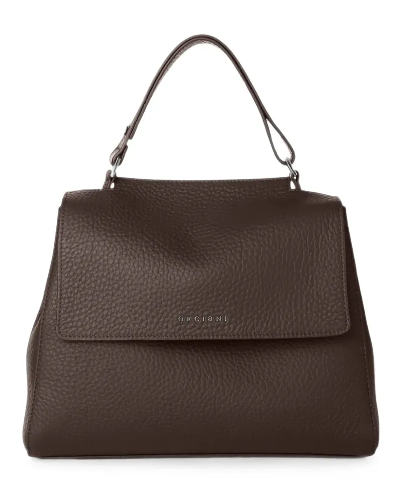Orciani Midi Sveva Soft leather tote bag - Braun Braun