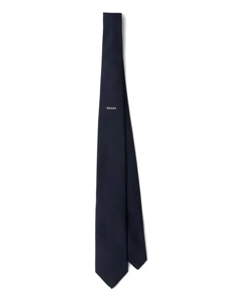 Prada Krawatte aus Seide - Blau Blau